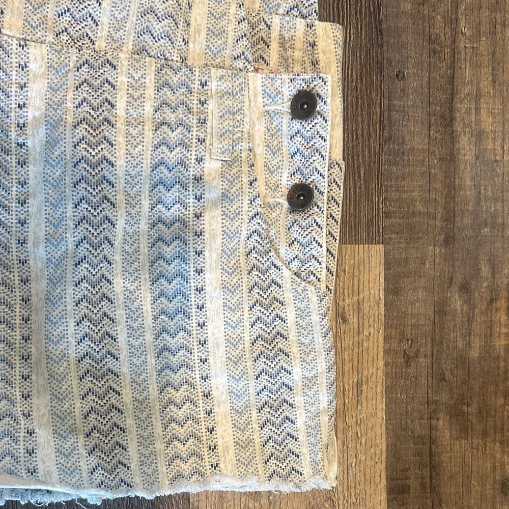 Element Blue & Cream Patterned Short Overalls(runs small) - Picture 7 of 8